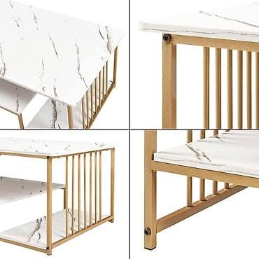 ikea klub stolovi: Moderni klub sto Florence sa imitacijom mermeradonosi savršen spoj — 4