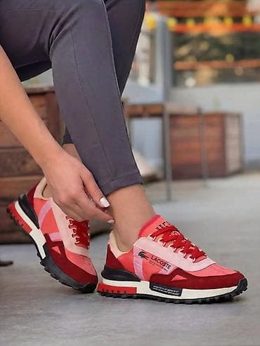 udobne muske patike: Lacoste patike – sportsko-lifestyle model - Materijali: kombinacija — 2