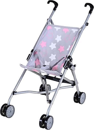 Kućice za lutke: Kolica za lutke Knorrtoys „Sim“ – Star grey pink - Kompaktna i — 2