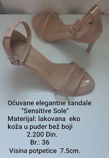 oh lala obuca: Elegantne sandale Sensitive Sole - Model: sandale sa tankim kaišem — 1