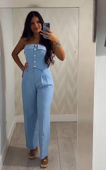 cropp pantalone: ✅Ženski komplet – strapless korset top i široke pantalone
✅3000 din — 7