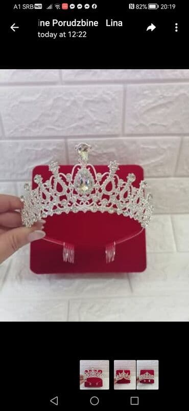 h m mokasine: Handmade, Set: Crown, Material: Crystal — 5