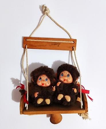 pinjata duga: Stari Monchhichi - Twin Monkeys Retki mončiči majmunčići iz — 5