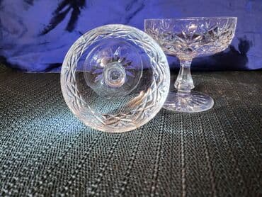 case za zestoko pice: Case nove za dvoje,kristal,rucni rad za zestoko pice iz 70ih. Case — 6