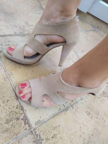 kožna jakna s krznom zara: Sandals, 39 — 1