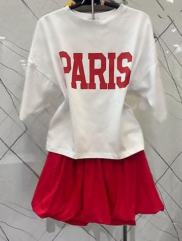 Kompleti: ✅Komplet majica + suknja “PARIS”
✅1950 din — 3