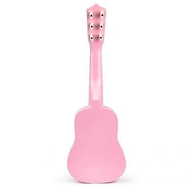 gitara: Drvena gitara za decu sa metalnim žicama – pink (ECO TOYS) Šifra: FO18 — 3