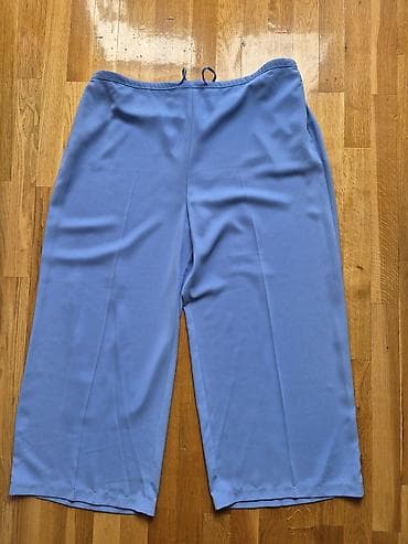 M&S ženske pantalone širokog kroja – 50 svetloplave - Model