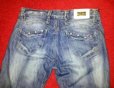 pantalone od vestacke koze: 31, 34, Pamuk, Normalan struk, Skinny — 4