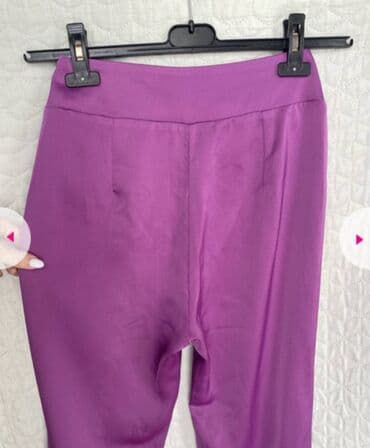 lidl lanene pantalone: S (EU 36), High rise, Straight — 3