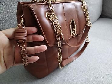 torba za bebe: Ženska torba LIU JO – karamel braon - Model sa poklopcem i — 2