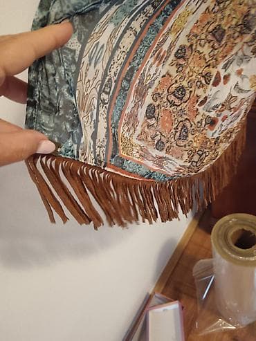 only jakna: Plazni Kimono/pončo sa etno printom i resama - Lagani, prozračni — 3