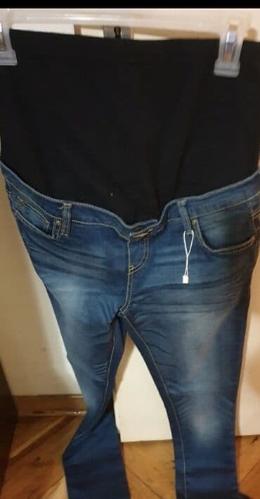 push up pantalone: Zara-trudnicke farmerke- s-m-made in italy — 1