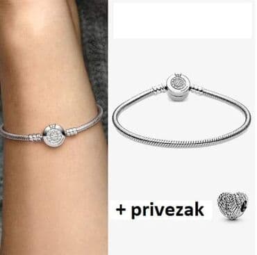 pandora narukvice cena: Pandora narukvica u originalnom pakovanju + gratis 1 privezak — 4
