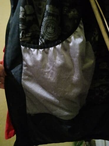 majice na veliko pancevo: Billabong zimska/ski jakna sa kapuljačom, crno‑crvene pruge sa žutim — 7