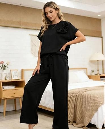 Donji delovi trenerke: Komplet tunika kratak rukav sa masnom i siroke pantalone.Sa — 3