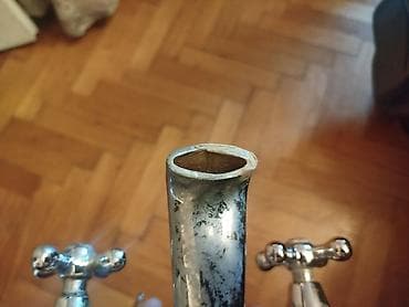 jisk ogledala: Stara retro baterija slavina za kupatilo kadu vintage Nepoznato — 5