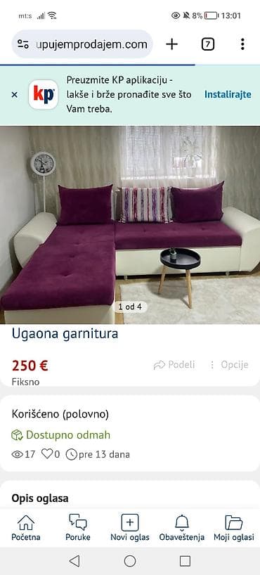 forma ideale ormari za sobu: Ugaona garnitura – modernog dizajna, L oblik. - Tapacirung: sedište i — 3