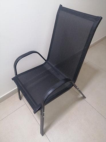 Baštenska/terasa stolica – crna (ako kupite sva 3 komada cena je 5000