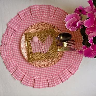 Sweatpants: Uskršnji džepić za escajg od jute - Dekorativni držač za kašiku — 4