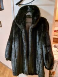 zenski vuneni kaput: XL, Sa postavom, Veštačko krzno, bоја - Crna — 5