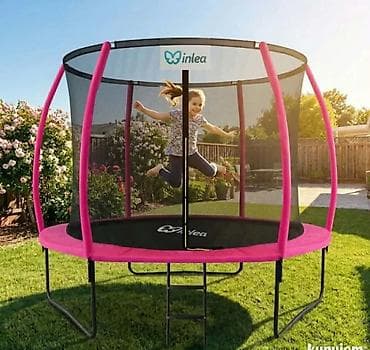 forma ideale posteljine: Inlea baštenski trampolin sa zaštitnom mrežom - Prečnik: veliki — 1