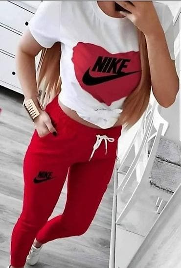 Gornji i donji deo: Ženski komplet trenirka + majica kratkih rukava S M L XL 2XL ➡️ 2,300 — 2