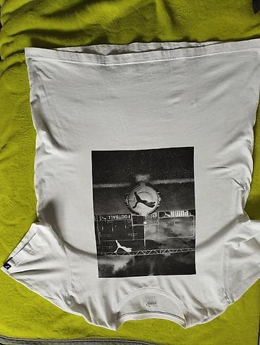 rolke muske: Men's T-shirt Puma, bоја - Bela — 2