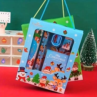 pametni roboti za decu: Bozicni skolski set - NOVO Boja: plava, zelena, crvena ili — 6