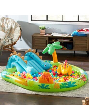 Bazeni i oprema: 💦 Intex Little Dino bazen igraonica za decu sa prskalicom 💦 — 2