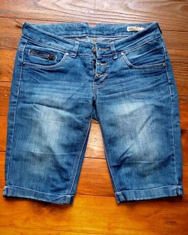 pantalone push up: M (EU 38), Teksas, Jednobojni — 1