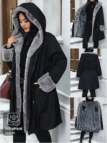 tamaris duboke cizme: Ženska zimska jakna s kapuljačom i krznastom postavom - Boja: crna — 5