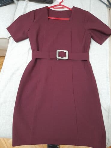 haljine šabac: S (EU 36), color - Burgundy, Evening, Short sleeves — 1