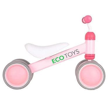 bicikle sa pomocnim tockovima: ECOTOYS guralica PINK – balans bicikl bez pedala za najmlađe Lagani i — 5