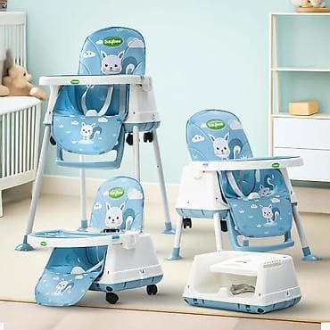 Hranilice: Stolica za hranjenje BABY LINE Y22 – Plava Veverica (šifra — 1