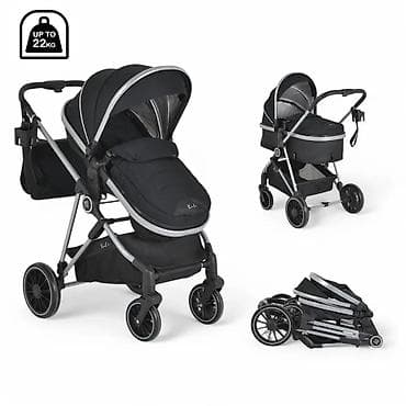 KOMBINOVANA KOLICA ZA BEBE Kali Black (SKU: CAN6298-70) Lagana 2u1