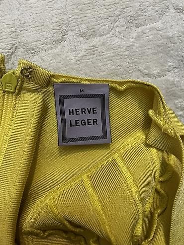 Beauty & Care: Herve Léger haljina – žuta bandage/power-knit - Brend: Herve Léger - — 3