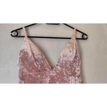 dugacke haljine: Zara S (EU 36), color - Pink, Evening, With the straps — 2