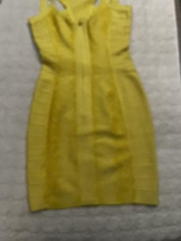 Beauty & Care: Herve Léger haljina – žuta bandage/power-knit - Brend: Herve Léger - — 2