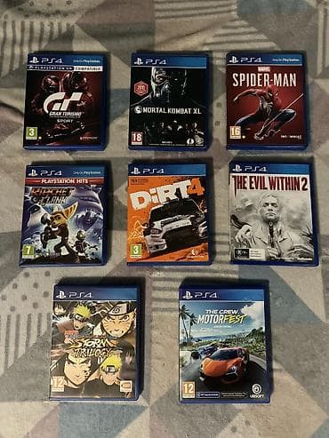 PS4 kolekcija fizičkih izdanja – 8 igara sa kutijama i dis - Gran