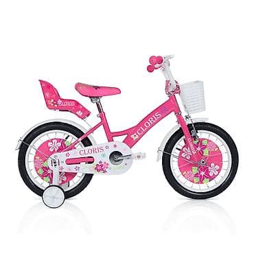 Dečiji bicikli: Dečija bicikla 16'' Cloris – SM-1 Roze bicikl sa cvetnim motivima i — 1