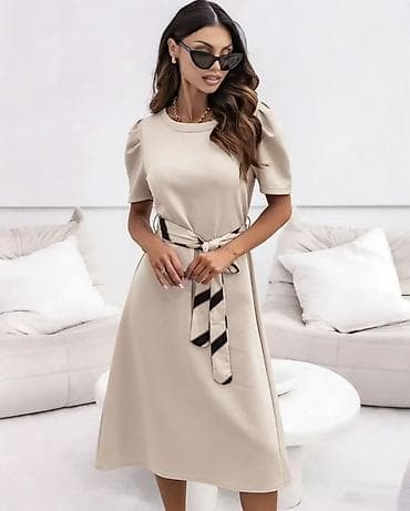 patike na platformu: 🔥Elegantna midi haljina sa pojasom na pruge
✅2300 din — 4