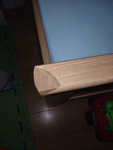 torbice za devojčice h: Drveni singl krevet sa uzglavljem i nožnim uznožjem u prirodnoj boji — 2