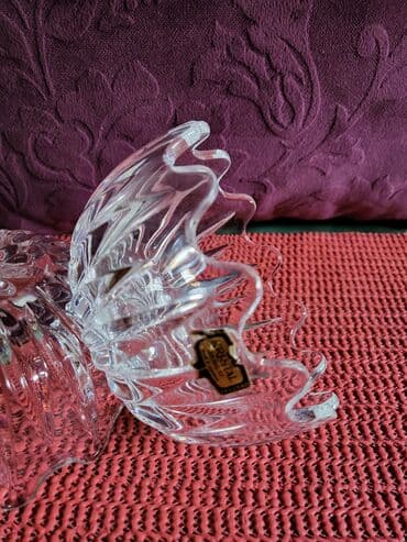 swarovski kristal cena: Satula nova ili dve bombonijera,kristal Zajecar. 70te. Satula ili — 9