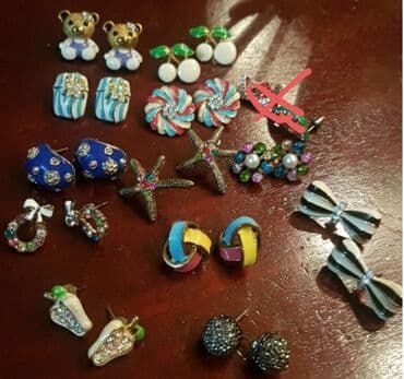 Screwback earrings, Material: Stainless steel