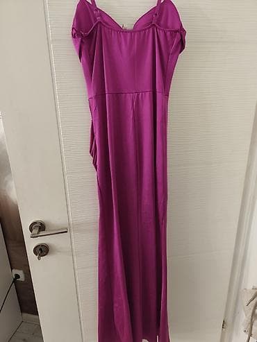 sandale sa cirkonima: Duga elegantna haljina u boji fuksije NOVO - Model: duga večernja/ — 4