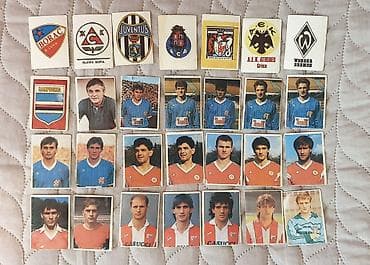 mikrofoni za pevanje: Lot 102 žive sličice Fudbaleri i timovi 86/87 NIŠP JEŽ + Partizan Na — 9