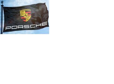 teretne gume 13 c: Zastava 150 X 90 cm - PORSCHE Zastava dimenzija 150 X 90 cm sa logom — 7