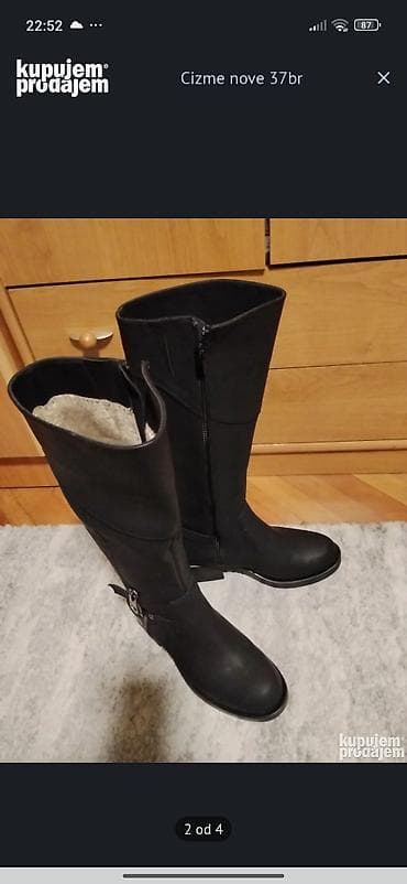 labrador cizme: High boots, 37, color - Black — 1