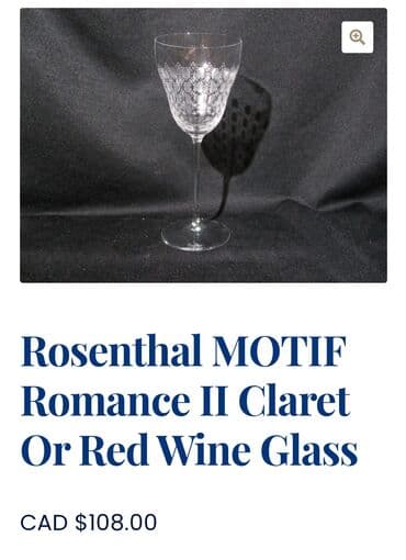 swarovski case za vino cena: Case za vino,Rosenthal,kristal,rucni rad Nemacka 70te. Case tanak — 6